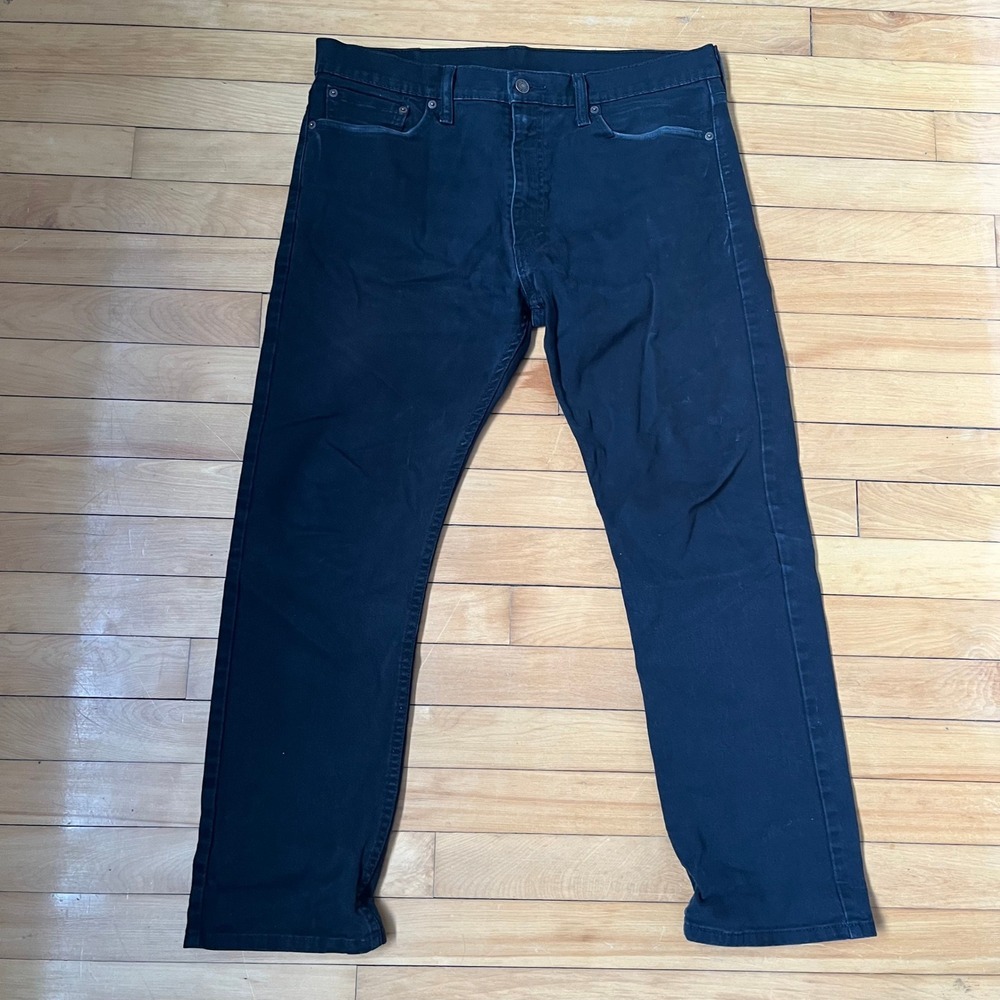 Levis 513 Jeans Mens 36x30 Black Denim Pants